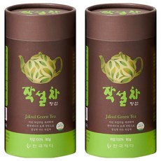 한국제다 작설차 정선 지관, 80g, 2개