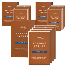 쿤달 시그니처 리치 퍼퓸 옷장 방향제 본품, 20g, 12개, 코튼블루향