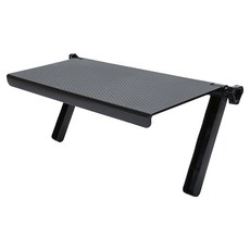 掛式螢幕上方置物架, ABS材質, 穿針引線款, 30 x 12.5公分, 黑色, 1個