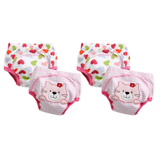 조이멀티 배변훈련팬티 2입, 고양이A (핑크), 2세트