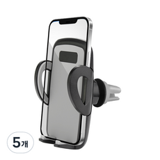 COSY 車用智慧型手機出風口支架 ST1308AT, 黑色, 5個