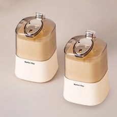 Market Plan 卡通亮點一鍵式牙籤收納盒 基本款 2件組, 1套, 象牙白