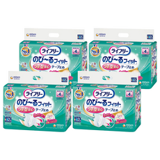 Lifree 來復易 彈性腰圍 魔術氈黏貼型 紙尿褲, S-M 腰圍56-106cm, 21片, 4包