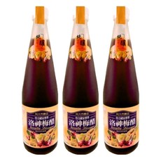 崇德發 洛神梅醋, 五倍濃縮醋 糯米醋基底, 500ml, 3瓶