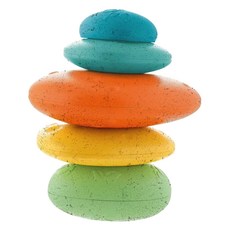 Chicco ECO+趣味石頭疊疊樂 5種大小石頭造型 訓練手眼協調能力, 1組