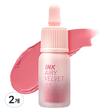 peripera Ink The Airy 絲絨唇釉, 21 水漾水蜜桃, 2瓶
