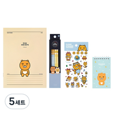 KAKAO FRIENDS 4種文具組, 瑞安, 5套