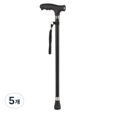 Dr.펠리스제이 LED 어르신 지팡이, 블랙, 5개