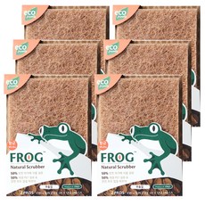 SINCERELY Frog 防刮菜瓜布, 6個, 2入