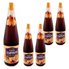 崇德發 洛神梅醋, 五倍濃縮醋 糯米醋基底, 500ml, 5瓶