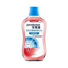 parodontax 牙周適 高效牙齦護理漱口水 極淨清新, 穿透式除菌 深度護齦, 無酒精配方, 口味溫和不刺激, 500ml, 1瓶