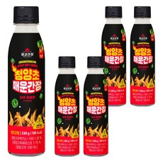 몽고간장 청양초 매운간장 아주매운맛, 330g, 5개