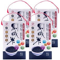 Origin 源天然 黑纖米 機能活化 膳食纖維 GABA營養 花青素, 4盒, 800g