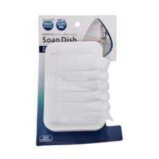 工子白 肥皂瀝水盤 3入, 吸盤式固定 側邊排水導流設計, 1組