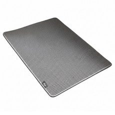 TU 防落砂蜂窩結構貓砂墊, 1個, 灰色