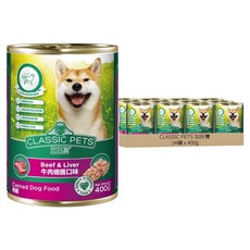 CLASSIC PETS 加好寶 成犬 狗罐, 牛肉總匯口味, 400g, 24罐