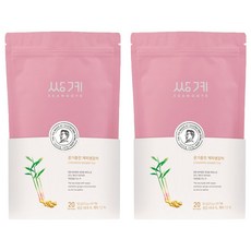쌍계명차 파우치 온기충전 계피생강차 티백, 2.5g, 20개입, 2개