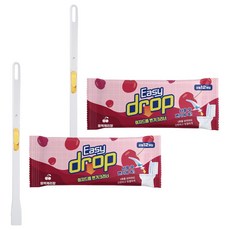 이지드롭 변기크리너 뉴 핸들팩 블랙체리향, 연노랑, 2개