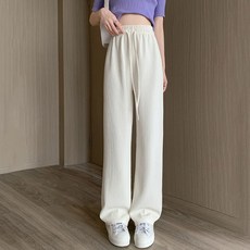 에이치테이블 여성 냉감 통기성 와이드 패션 밴딩 쿨팬츠