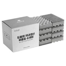 도블레 국내 제조 무흠집 수세미, 1개, 8개입