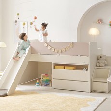 꿈꾸는요셉 앙팡 벙커침대 D세트 + 매트리스 방문설치, 크림