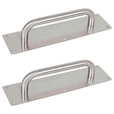 Olgoreu 不鏽鋼板把手 銀色, 2個
