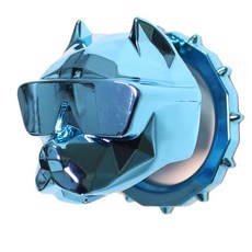 MyCozyCar 汽車鬥牛犬啟動按鈕保護蓋, 1個, 珊瑚藍