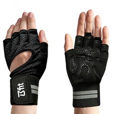 Bfit 5件套普通型健身手套雙手套組, 黑色, 1雙