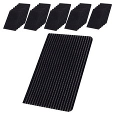 七星頭髮固定片方形 4p, 黑色, 10組