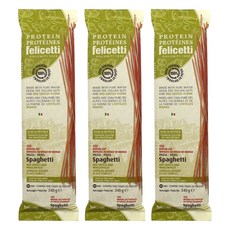펠리체티 유기농 프로틴 레드렌틸 & 통밀스파게티, 340g, 3개