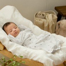 malang honey 嬰兒彈力棉質蝶型包巾 S號