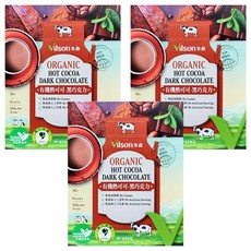 Vilson 米森 真單純 有機熱可可 黑巧克力, 無添加, 43%頂級可可粉, 30g, 8包, 3盒