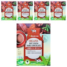 Vilson 米森 真單純 有機熱可可 黑巧克力, 無添加, 43%頂級可可粉, 30g, 8包, 5盒