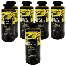 mea natura 橄欖光澤潤髮素, 100%希臘原裝進口, 專為頭髮毛躁、糾結梳不開設計, 柔順易梳, 300ml, 6瓶