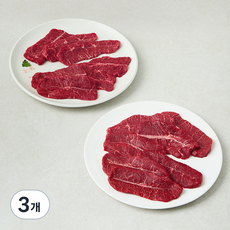 미국산 초이스 부채살 구이용 (냉장), 1kg, 3개