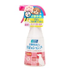 LION 獅王 Pet Clean 漂亮寵物散步後手足清潔泡泡慕斯 犬用, 270ml, 1罐