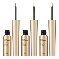 THE FACE SHOP 菲詩小舖 黃金膠原蛋白眼線液 5.5 克, 黑色, 3個, 01號黑色