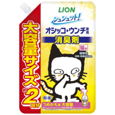 LION 獅王 貓用 寵物廁所 噴物劑 森林香 補充包 植物性成分 抑菌成份, 480ml, 1包