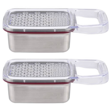 STENLOCK 史丹利 韓國製造經典附蓋磨泥盒 4號 長方形, 2組