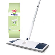 3M Scotch-Brite 百利 All-Touch平面拖把+基礎灰塵靜電清潔布60抽 大號, 1組