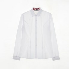 GYOBOKMALL 女款彈性尖領素色襯衫