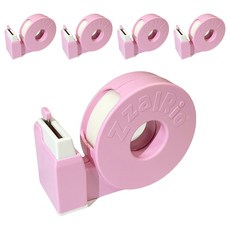 ZzalRio 兒童安全攜帶型膠帶台, 5個, 蜜桃粉