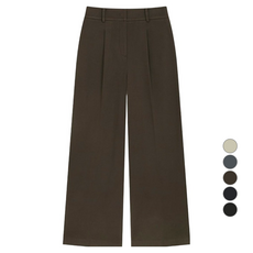 리스트 여성용 원턱 와이드 팬츠 TWWSLO80040