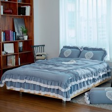 Ryugeumsuk 法式感性絲滑護理荷葉邊鋪棉被套組
