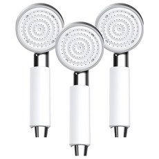 CEBIEN Punch彩色手持蓮蓬頭, 3個, 白色