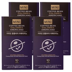 The Coffee Bean 哥倫比亞美式迷你隨身包咖啡, 0.9g, 90入, 4個