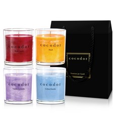 cocodor 珂珂朵爾 新高級角色 4 種+禮品袋套組, 黑櫻桃、桃子、花園薰衣草、棉粉