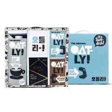 OATLY! 咖啡師燕麥奶 1L+原味燕麥奶 250ml+巧克力味燕麥奶 250ml+KANU經典美式黑咖啡 0.9g 12入, 1組