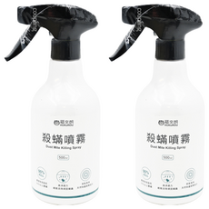 HUKUROU 福來朗 殺蟎除蟎噴霧, 95%以上殺蟎, 500ml, 2瓶