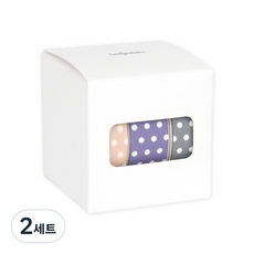 Monolike Arte 圓點紙膠帶 3入組 Heimish 15mm x 10m, 337, 338, 339, 2套